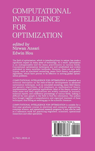 Produktbild: Computational Intelligence for Optimization
