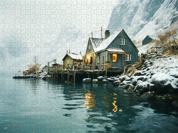 Produktbild: CALVENDO Puzzle Nebeltag | 1000 Teile Lege-Gr&ouml;&szlig;e 64x48cm Foto-Puzzle f&uuml;r gl&uuml;ckliche Stunden