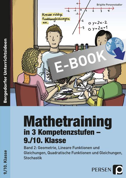 Produktbild: Mathetraining in 3 Kompetenzstufen - 9./10. Klasse