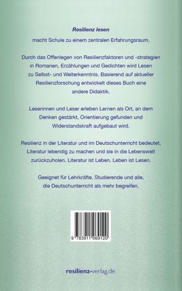 Produktbild: Schule, Literatur und Resilienz
