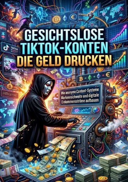 Produktbild: Gesichtslose TikTok‑Konten die Geld drucken