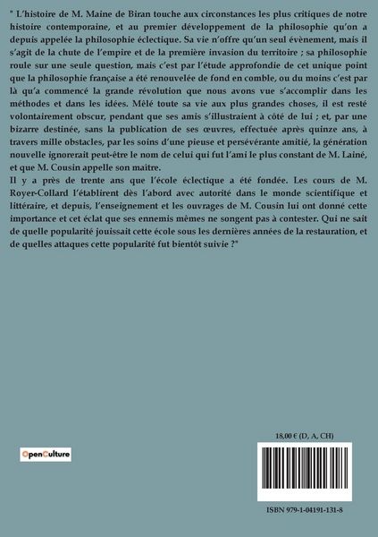 Produktbild: Maine de Biran, un philosophe moderne