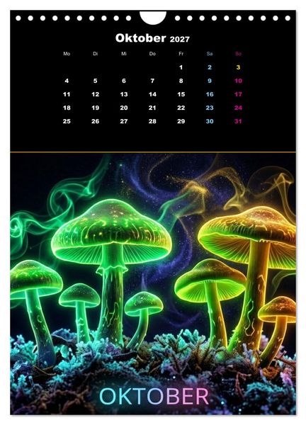 Produktbild: Neon Botanicals - Flora im Lichtrausch (Wandkalender 2027 DIN A4 hoch), CALVENDO Monatskalender