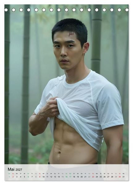 Produktbild: Echte Kerle &ndash; K-Drama Stil (Tischkalender 2027 DIN A5 hoch), CALVENDO Monatskalender