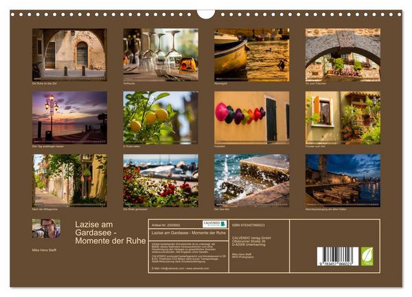 Produktbild: Lazise am Gardasee - Momente der Ruhe (Wandkalender 2026 DIN A3 quer), CALVENDO Monatskalender