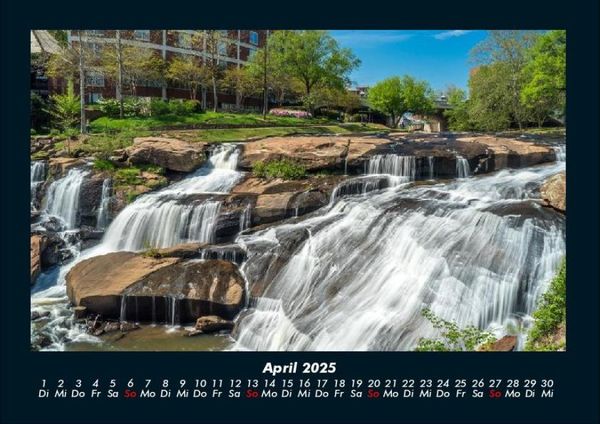 Produktbild: Wasserf&auml;lle 2025 Fotokalender DIN A4