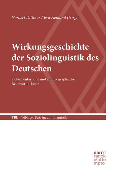 Produktbild: Wirkungsgeschichte der Soziolinguistik des Deutschen