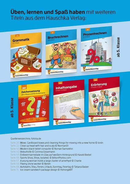 Produktbild: Rechnen und Textaufgaben - Gymnasium 6. Klasse, A5-Heft