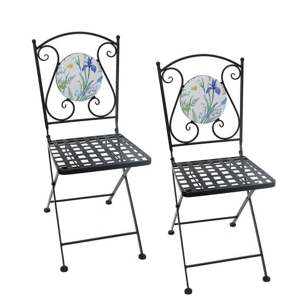 Produktbild: HTI-Living Gartenstuhl Celia "Lilie" 2er Set Gartenstuhl Celia "Lilie" 2er Set