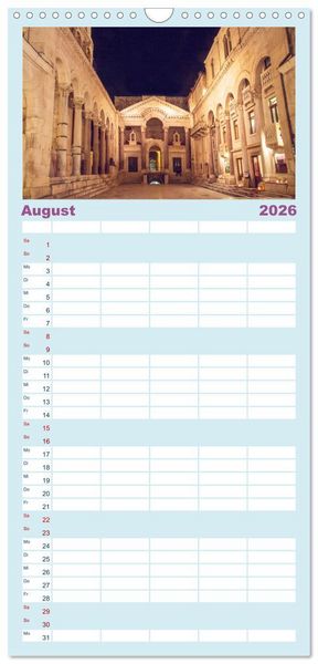 Produktbild: Familienplaner 2026 - Split - Zauberhafte Perle an der Adriak&uuml;ste Kroatiens mit 5 Spalten (Wandkalender, 21 x 45 cm) CALVENDO