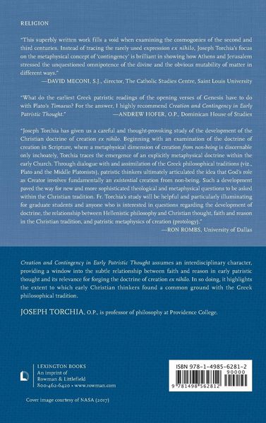 Produktbild: Creation and Contingency in Early Patristic Thought