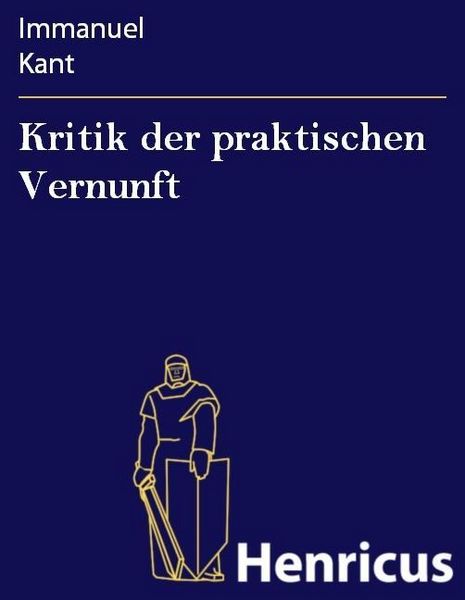 Produktbild: Kritik der praktischen Vernunft