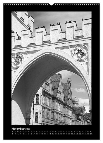 Produktbild: Liebenswertes M&uuml;nchen 2027 - Stilisierte Fotografien in schwarzwei&szlig; (Wandkalender 2027 DIN A2 hoch), CALVENDO Monatskalender