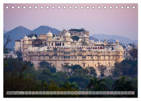 Produktbild: Indien: Tempel, Pal&auml;ste und Grabm&auml;ler (Tischkalender 2026 DIN A5 quer), CALVENDO Monatskalender