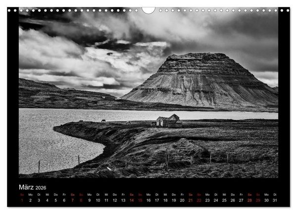 Produktbild: Soultouch - Schwarzwei&szlig; Landschaften, die die Seele ber&uuml;hren (Wandkalender 2026 DIN A3 quer), CALVENDO Monatskalender