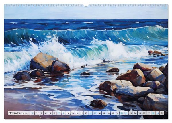 Produktbild: Landleben an der Ostsee - Alte Zeiten zwischen Meer und Bodden (hochwertiger Premium Wandkalender 2026 DIN A2 quer), Kunstdruck in Hochglanz