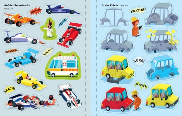 Produktbild: Mein erstes Stickerbuch: Autos, Z&uuml;ge, Flugzeuge