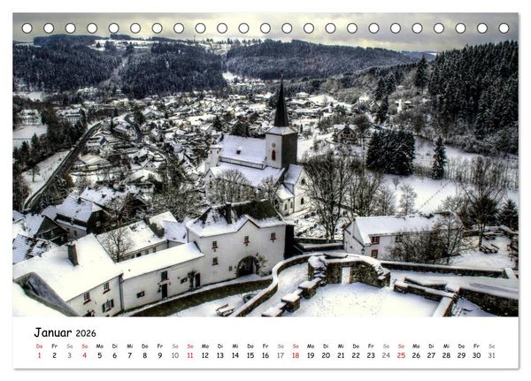 Produktbild: Die sch&ouml;nsten Orte der Eifel - Reifferscheid (Tischkalender 2026 DIN A5 quer), CALVENDO Monatskalender