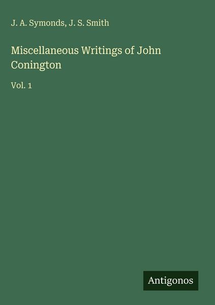 Produktbild: Miscellaneous Writings of John Conington