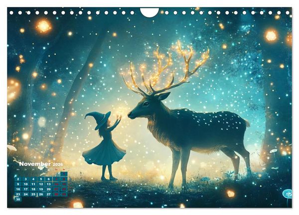 Produktbild: Zauber zur Mitternacht (Wandkalender 2026 DIN A4 quer), CALVENDO Monatskalender