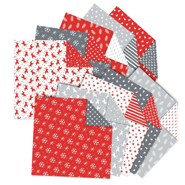 Produktbild: URSUS 120 Faltbl&auml;tter "Nordic Christmas", 15 x 15 cm