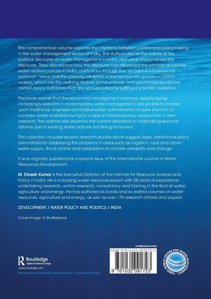 Produktbild: Politics and Policies for Water Resources Management in India