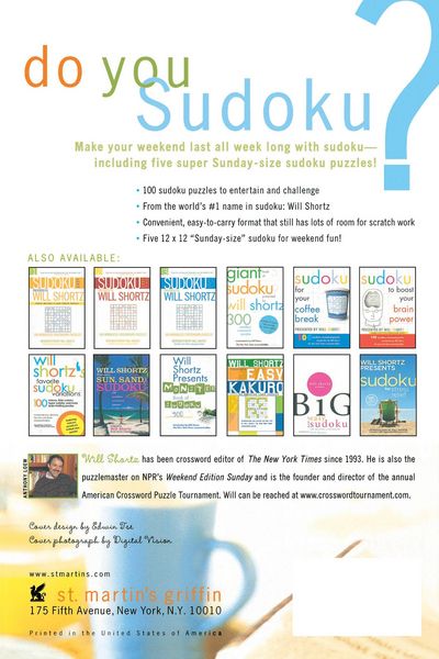 Produktbild: Will Shortz Presents Sudoku for a Sunday Morning