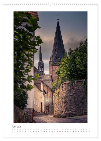 Produktbild: Mein Marburg (hochwertiger Premium Wandkalender 2026 DIN A2 hoch), Kunstdruck in Hochglanz