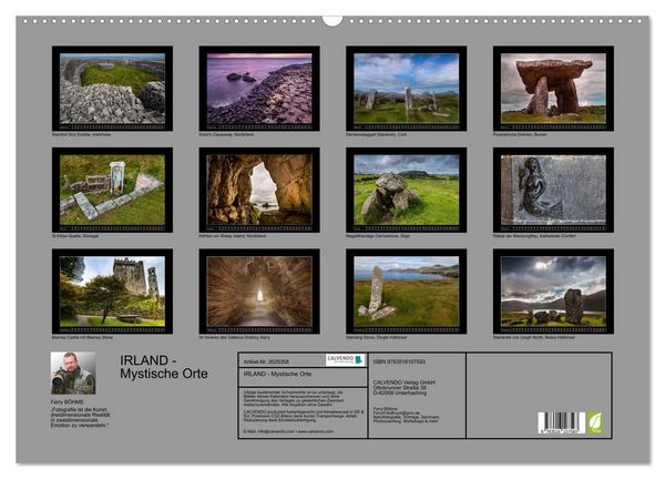 Produktbild: IRLAND - Mystische Orte (Wandkalender 2026 DIN A2 quer), CALVENDO Monatskalender