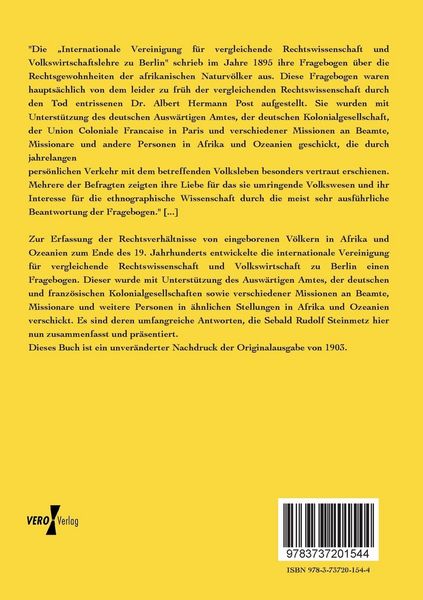 Produktbild: Rechtsverh&auml;ltnisse von eingeborenen V&ouml;lkern in Afrika und Ozeanien