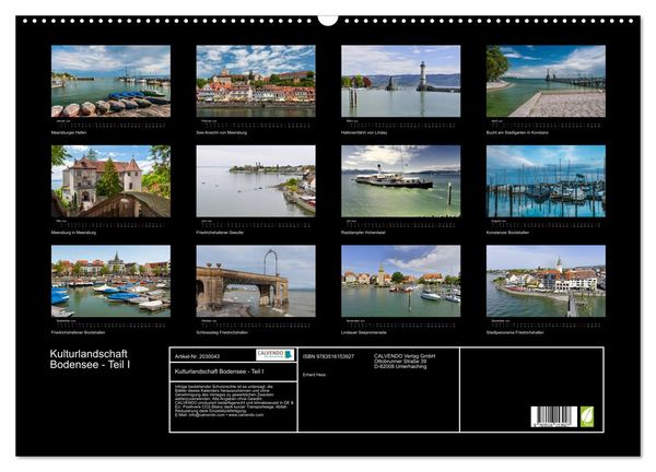 Produktbild: Kulturlandschaft Bodensee - Teil I (Wandkalender 2026 DIN A2 quer), CALVENDO Monatskalender