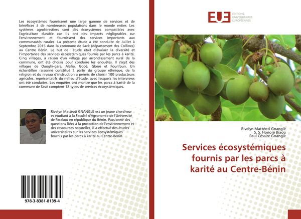 Produktbild: Services &eacute;cosyst&eacute;miques fournis par les parcs &agrave; karit&eacute; au Centre-B&eacute;nin