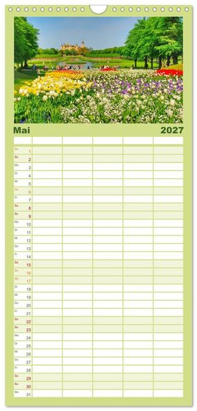 Produktbild: Familienplaner 2027 - Schwerin - Welterbe mit 5 Spalten (Wandkalender, 21 x 45 cm) CALVENDO