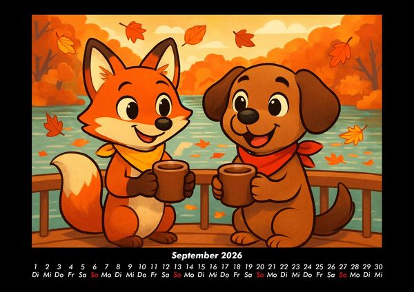 Produktbild: Finn & Wuff auf Kreuzfahrt 2026 Fotokalender DIN A3