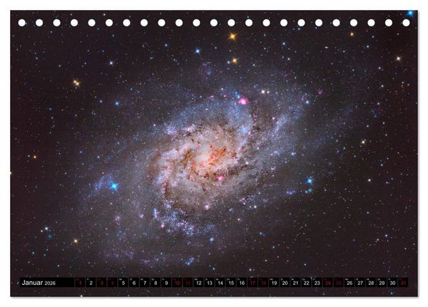 Produktbild: Galaxien des Nordhimmels (Tischkalender 2026 DIN A5 quer), CALVENDO Monatskalender