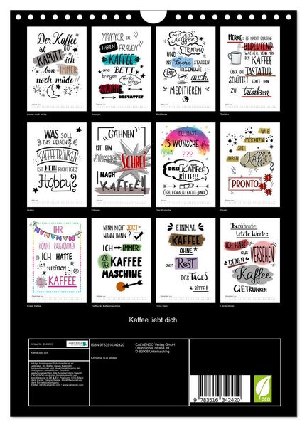 Produktbild: Kaffee liebt dich (Wandkalender 2026 DIN A4 hoch), CALVENDO Monatskalender