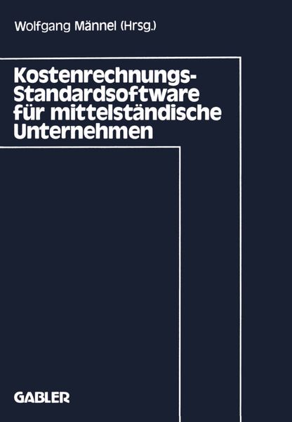 Produktbild: Kostenrechnungs-Standardsoftware f&uuml;r mittelst&auml;ndische Unternehmen