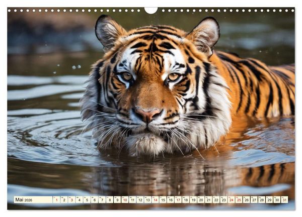Produktbild: Tiger ganz nah (Wandkalender 2026 DIN A3 quer), CALVENDO Monatskalender