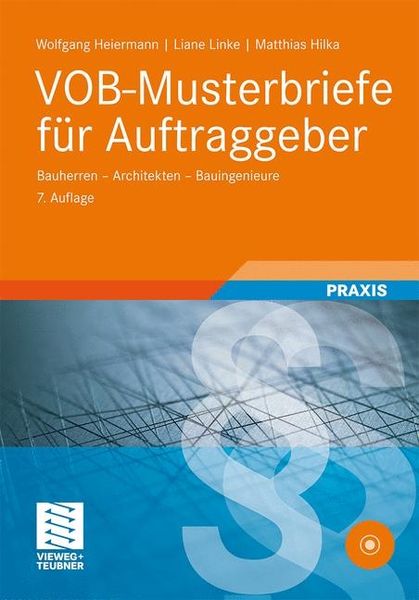 Produktbild: VOB-Musterbriefe f&uuml;r Auftraggeber