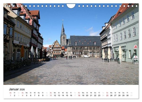 Produktbild: Quedlinburg im Harz (Wandkalender 2026 DIN A4 quer), CALVENDO Monatskalender