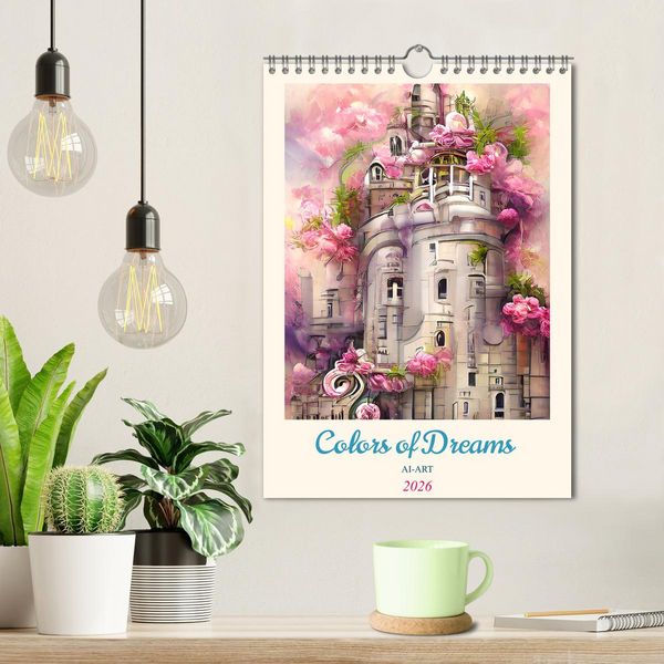 Produktbild: Colors of Dreams - AI-ART (Wandkalender 2026 DIN A4 hoch), CALVENDO Monatskalender
