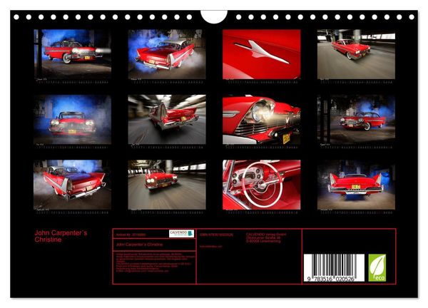 Produktbild: John Carpenter&acute;s Christine (Wandkalender 2026 DIN A4 quer), CALVENDO Monatskalender