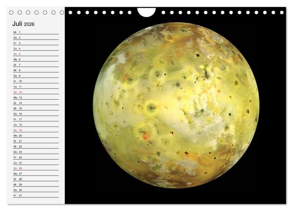 Produktbild: Sonne, Monde und Planeten (Wandkalender 2026 DIN A4 quer), CALVENDO Monatskalender
