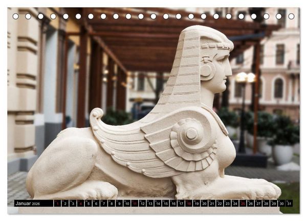 Produktbild: Jugendstilarchitektur - ein Bilderbogen quer durch Europa (Tischkalender 2026 DIN A5 quer), CALVENDO Monatskalender