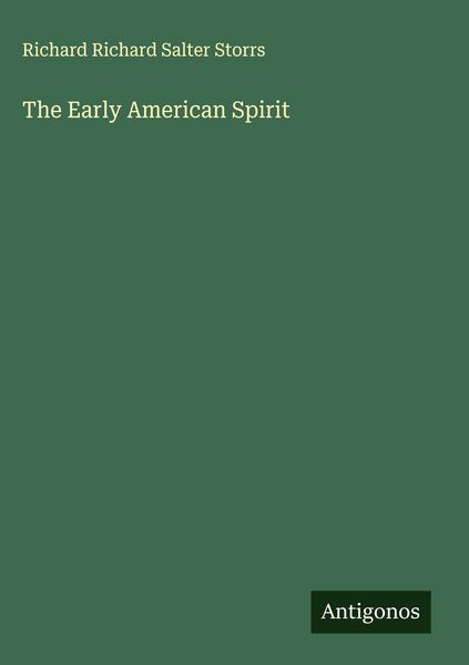 Produktbild: The Early American Spirit