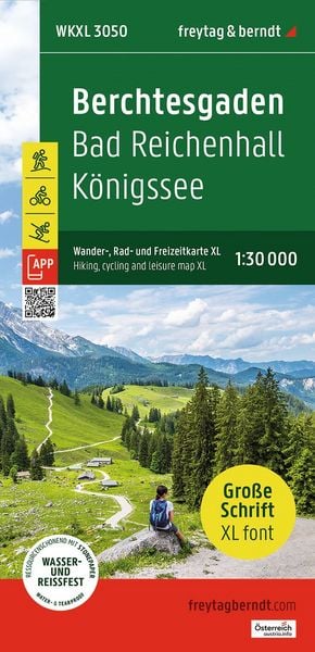 Produktbild: Freytag & berndt Wanderkarte WKXL 3050 Berchtesgaden XL, Bad Reichenhall - K&ouml;nigssee 1:30.000