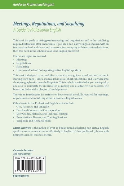 Produktbild: Meetings, Negotiations, and Socializing