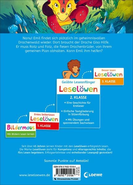 Produktbild: Lesel&ouml;wen 2. Klasse - Reise in den Wald der Drachen
