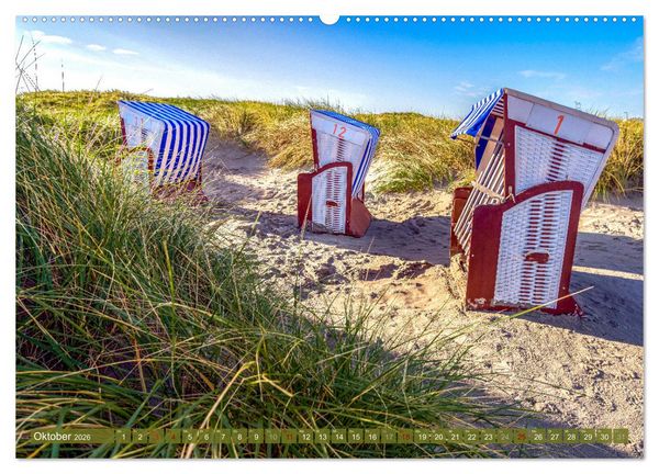 Produktbild: INSELLIEBE NORDERNEY (hochwertiger Premium Wandkalender 2026 DIN A2 quer), Kunstdruck in Hochglanz