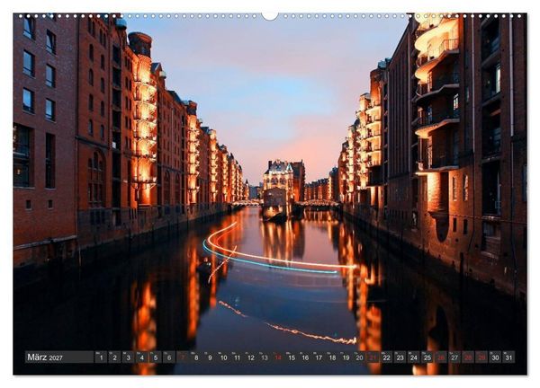 Produktbild: Stadt Hamburg (Wandkalender 2027 DIN A2 quer), CALVENDO Monatskalender